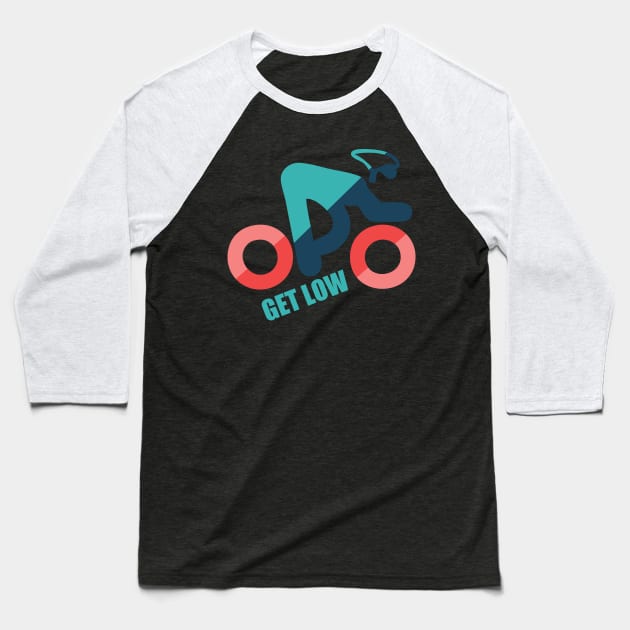Cycling Bike Cycle Baseball T-Shirt by AceofDash